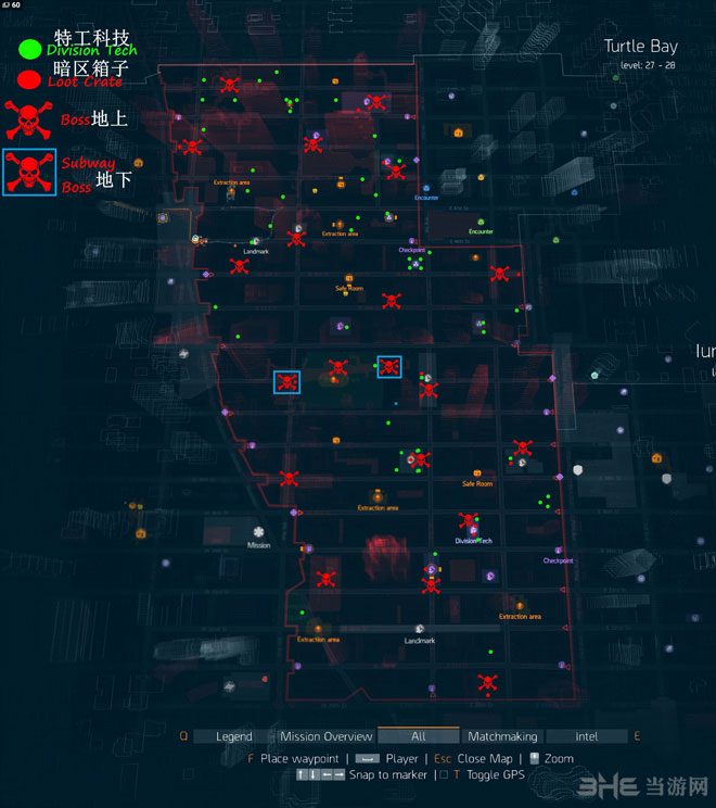 全境封锁暗区全特工科技和BOSS位置标记地图(全境封锁暗区是什么)