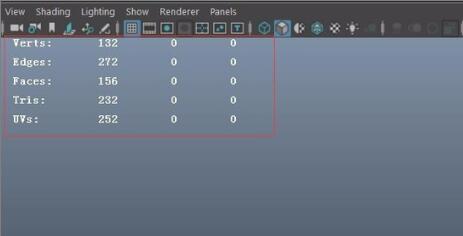 maya面数显示教程
